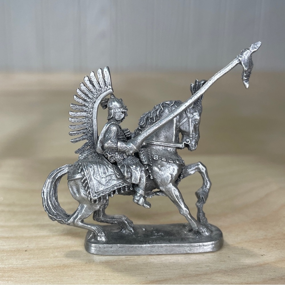 Vintage Ral Partha Pewter Mounted Lance Knight PP 660